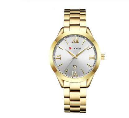 Montre à quartz étanche CURREN 9007 pour femme avec calendrier