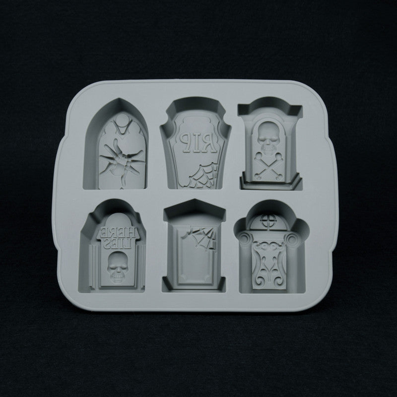 Halloween Tombstone Silicone Ice Tray and Cake Mold