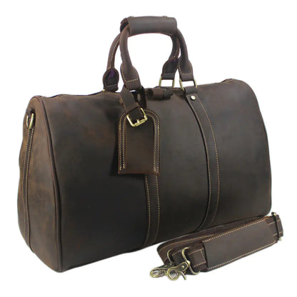 Grand sac de voyage en cuir pour homme