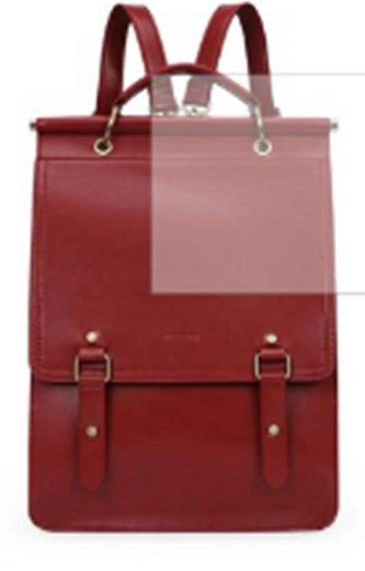 Glossy Leather Fashion Backpack