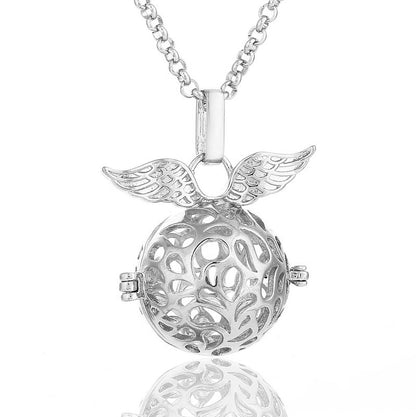 Rose Angel Wings Aromatherapy Necklace