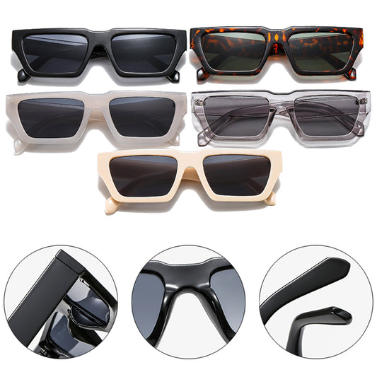 Retro Square Jelly Sunglasses for Men and Women