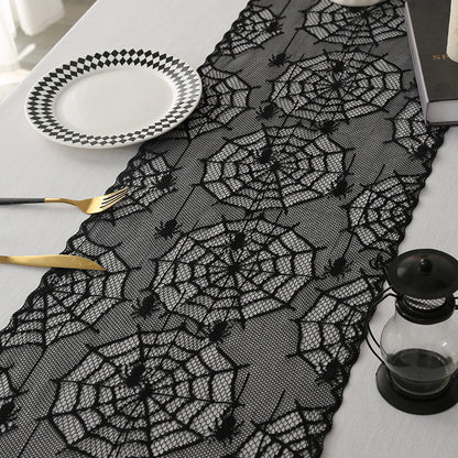 Halloween Day of the Dead Lace Table Flag Decoration