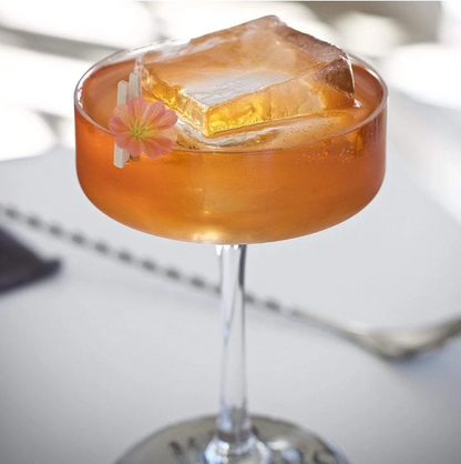 Lead-Free Crystal Cut Classic Martini Cocktail Glasses