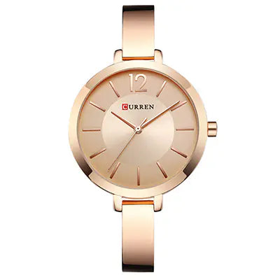Montre à quartz Curren 9012 pour femme, étanche