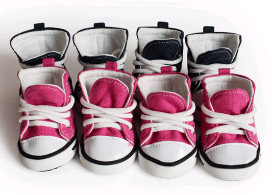 Pet Denim Canvas Shoes - Waterproof Non-Slip Dog Footwear