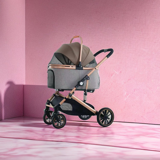 BNDC Medium Pet Stroller for Large Dogs, Foldable