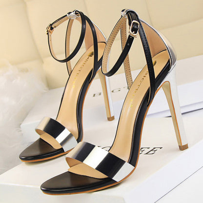 Colorful High Heeled Party Sandals for Women