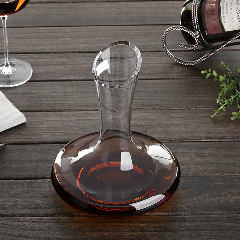 Carafe à décanter le vin rouge en cristal soufflé bouche avec verseur