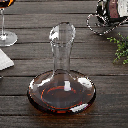 Carafe à décanter le vin rouge en cristal soufflé bouche avec verseur