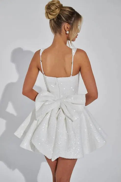 Robe nœud papillon pour femme