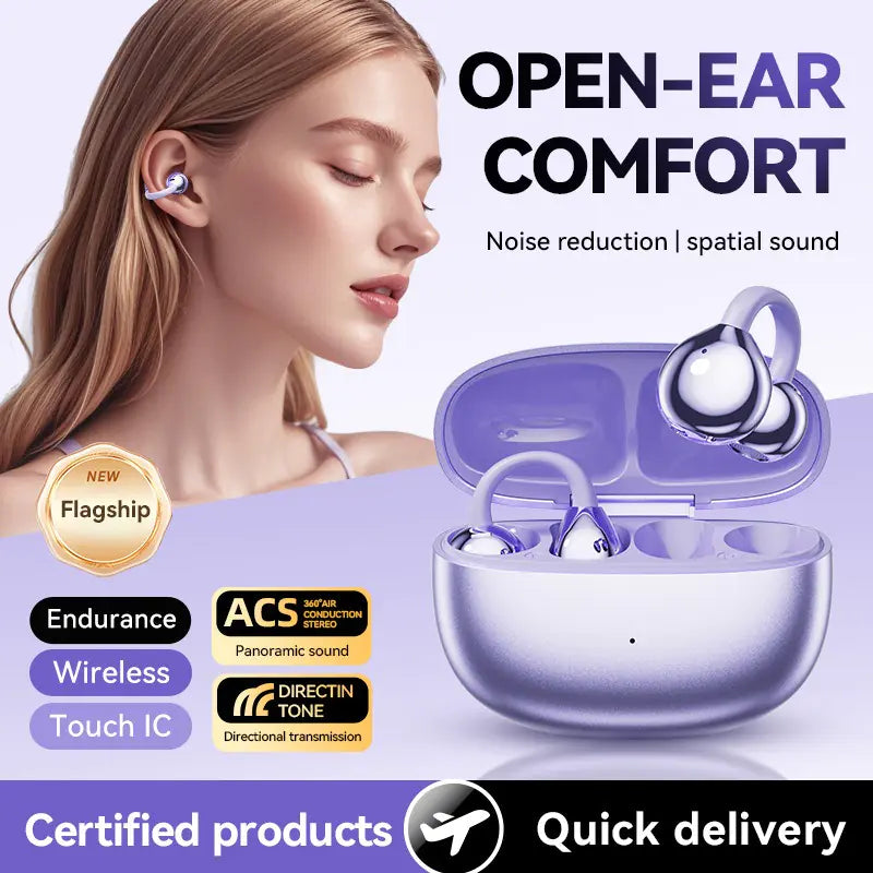 M108 Casque Bluetooth à clip d'oreille longue autonomie
