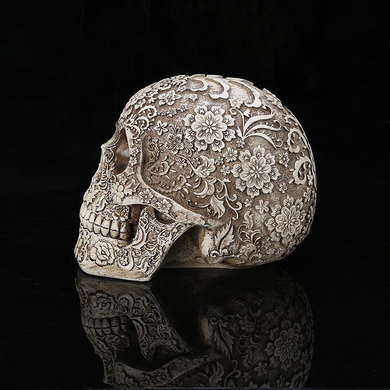 Resin Skull Head Medical Model for Halloween Decor