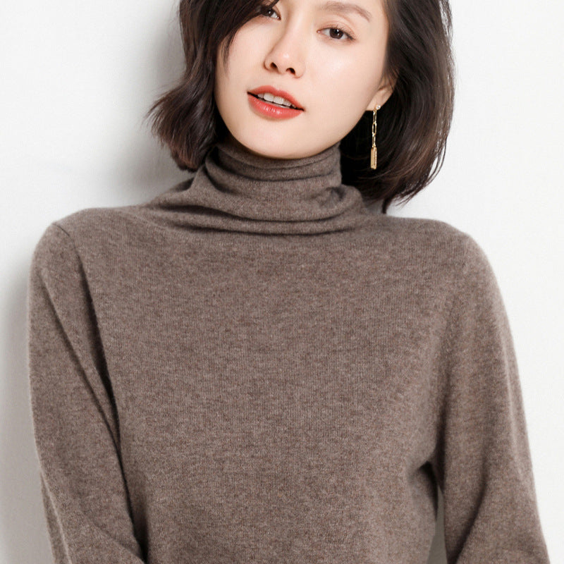 100% Cashmere Turtleneck Sweater for Women Fall 2020