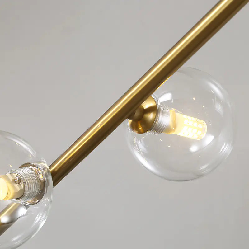 Suspension luminaire artistique en verre de style nordique pour salle à manger