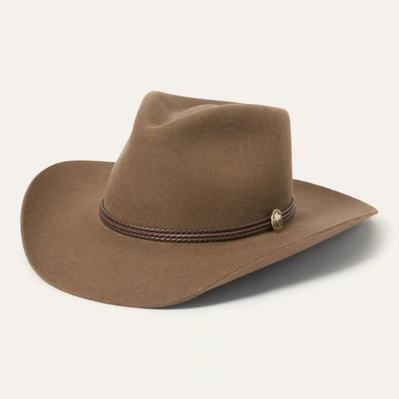 New Cross-Border Wide Brim Cowboy Jazz Hat