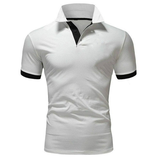 Men's Casual Cotton Polo Shirt for Meetings and Events