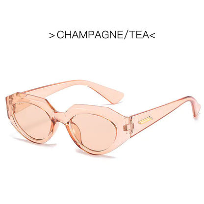 LONSY Cat Eye Sunglasses for Women - Vintage Small Frame