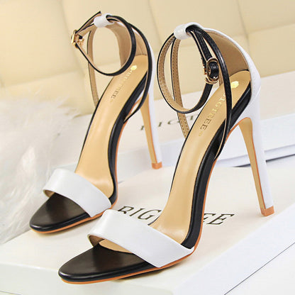Colorful High Heeled Party Sandals for Women