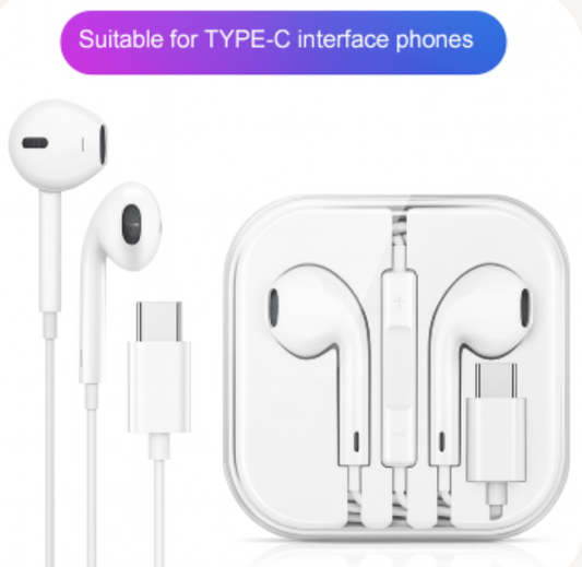아이폰/안드로이드용 블루투스 유선 제어 USB-C 헤드셋