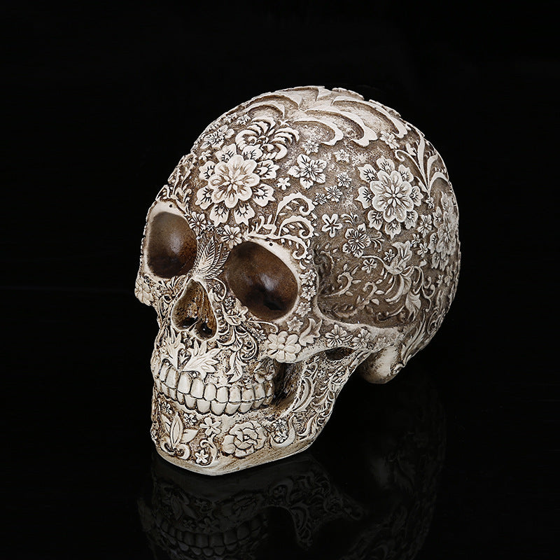 Resin Skull Head Medical Model for Halloween Decor