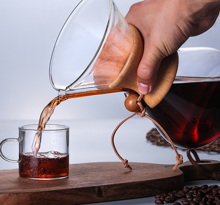 Italian Heat-Resistant Coffee Pot for Pour Over Brewing