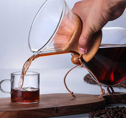 Italian Heat-Resistant Coffee Pot for Pour Over Brewing