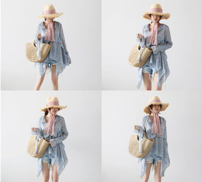 Women's Woven Straw Tote Bag for Summer Beach Trip