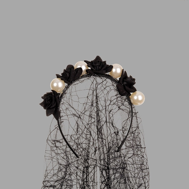 Rose Floral Headband for Day of the Dead Celebration