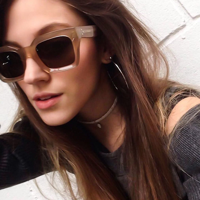 Lunettes de soleil tendance rétro à monture carrée pour l'extérieur