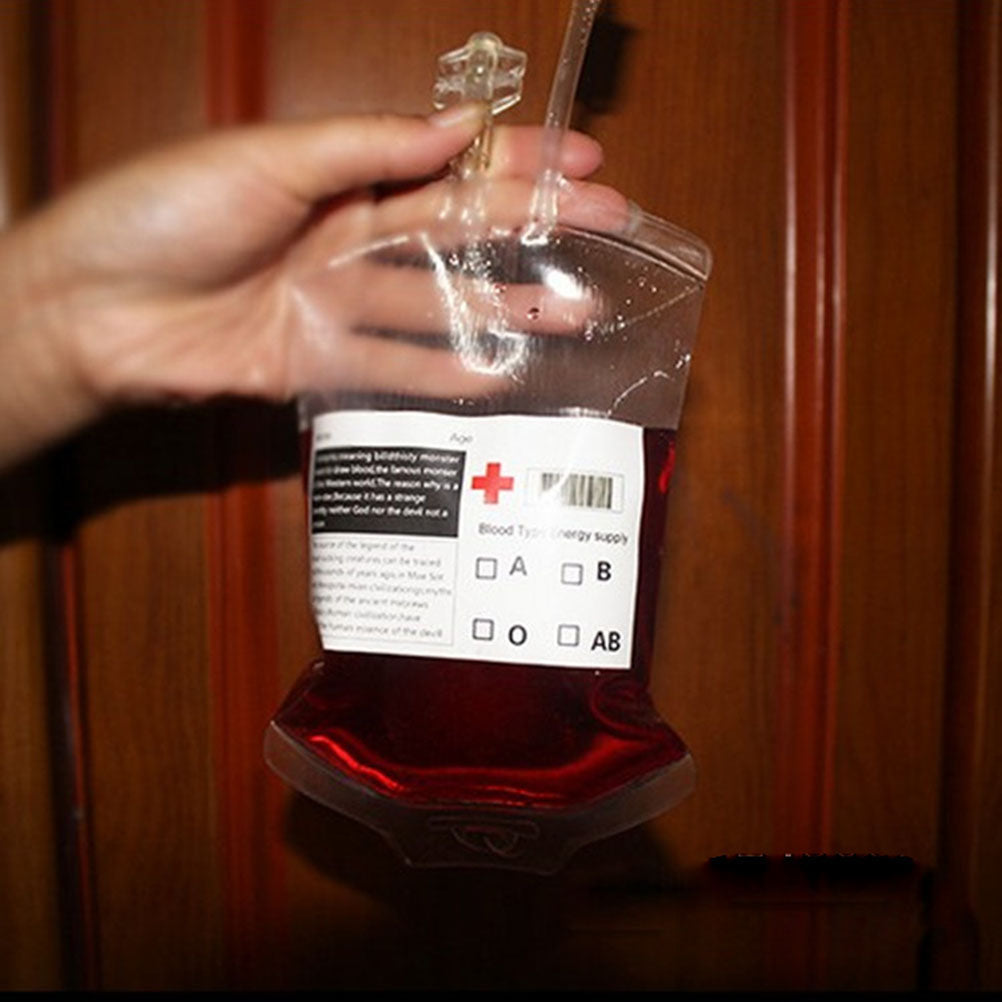 Halloween Blood Bag Drink Pouch - Vampire Juice Pack