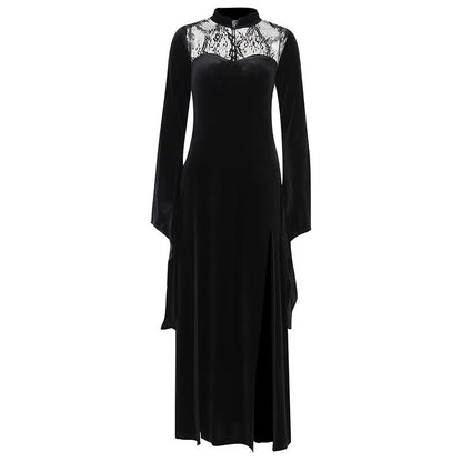 Day of the Dead Witch Cosplay Dress with Lace Details