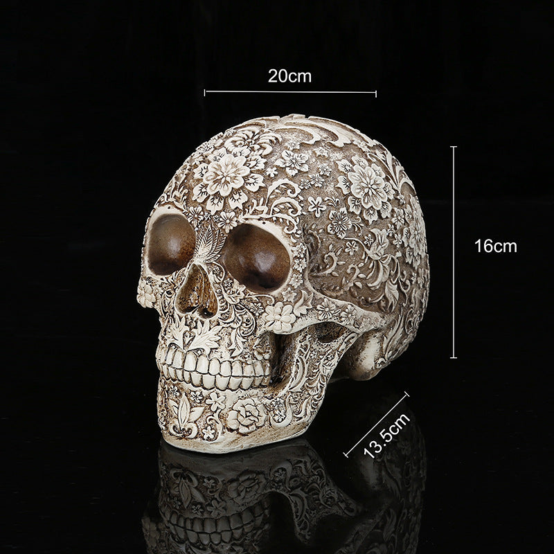 Resin Skull Head Medical Model for Halloween Decor