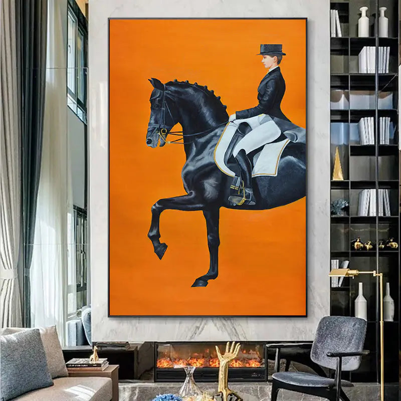 Décoration murale moderne minimaliste Cheval du succès