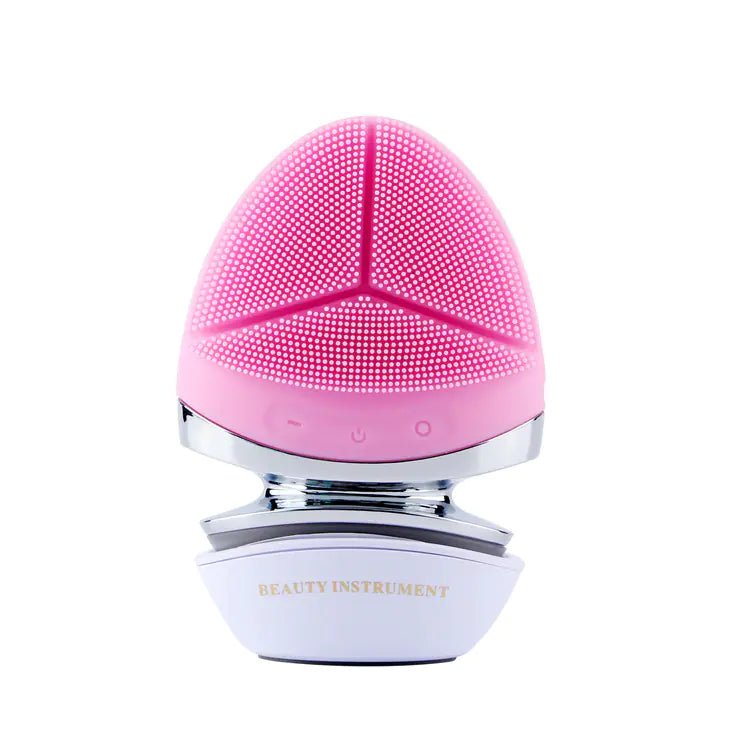 Nouveau dispositif de brosse nettoyante électrique en silicone pour le visage
