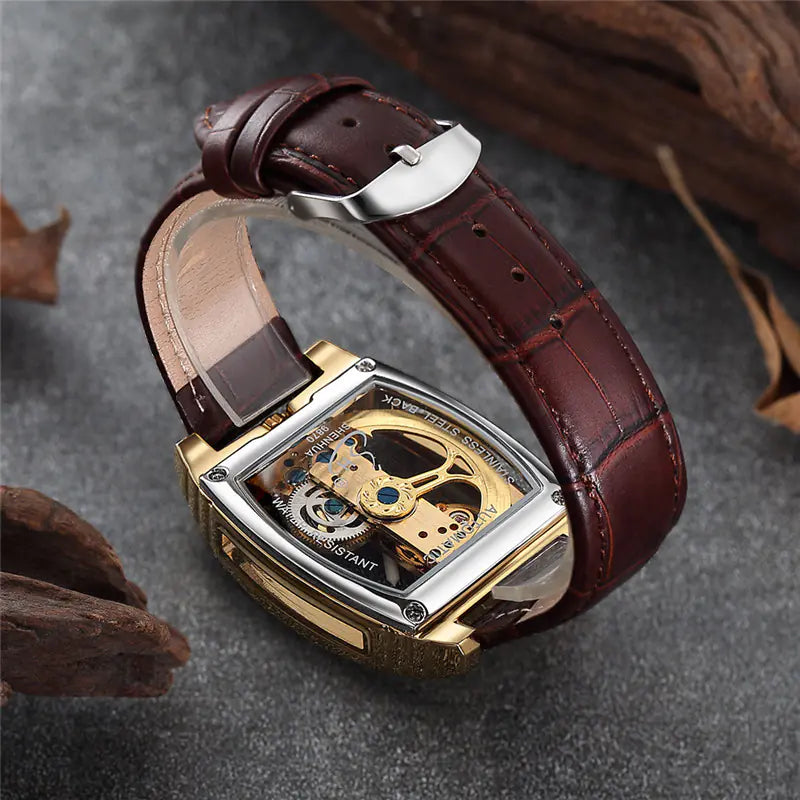 SHENHUA Fashion Dual-Sided Transparent Automatic Watch