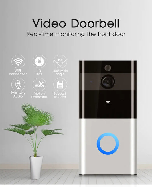 카메라 및 원격 접속 기능이 있는 무선 스마트 초인종