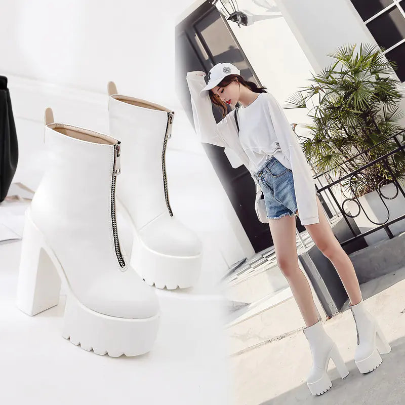 Bottes compensées chic pour femme
