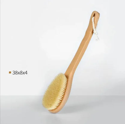 Brosse de bain à poils en bois