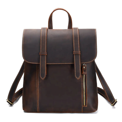 Large-Capacity Retro Leather Travel Bag