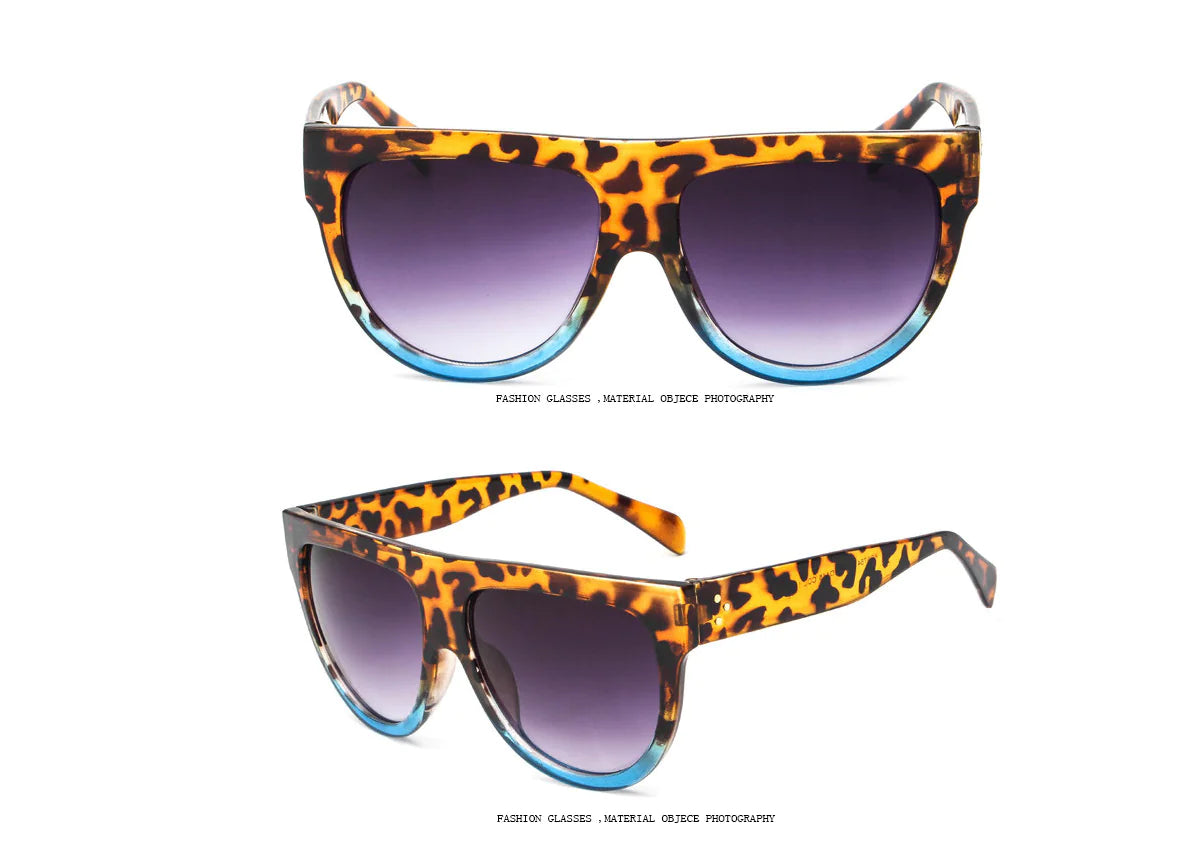 Sunglasses with Studded Design and Oversized Frames