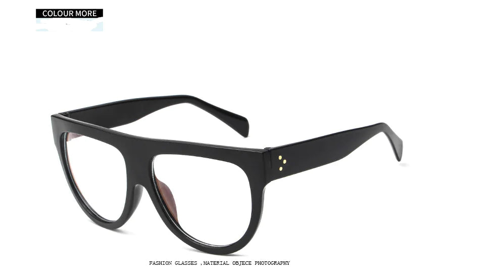 Sunglasses with Studded Design and Oversized Frames