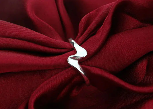 Captivating Silver Lightning Ring