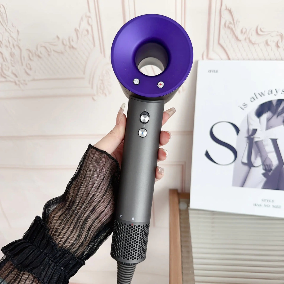 Sèche-cheveux ionique haute vitesse sans pales