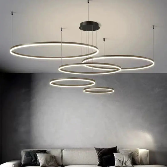 Modern Minimalist Chandelier - Creative Round Light