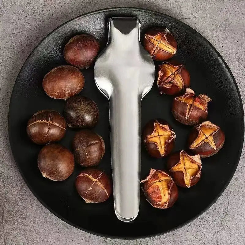 Stainless Steel Chestnut Walnut Opener Nut Cracker Tool