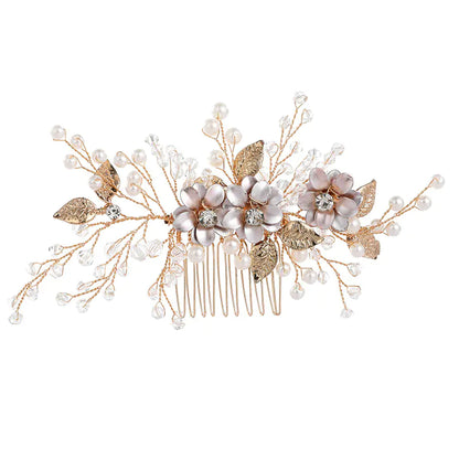 Handcrafted Pearl Bridal Hair Accessories for Dresses