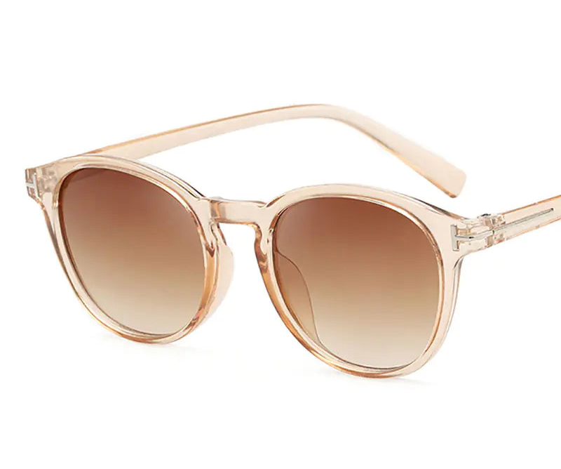 Lunettes de soleil rondes rétro pour hommes et femmes (noir)