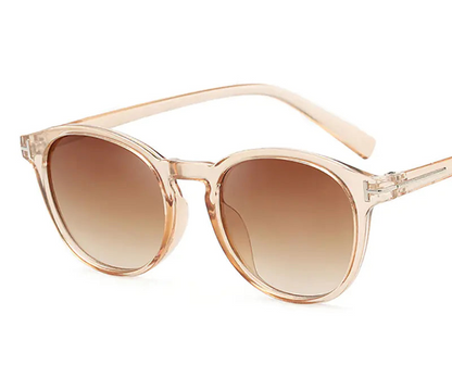Lunettes de soleil rondes rétro pour hommes et femmes (noir)