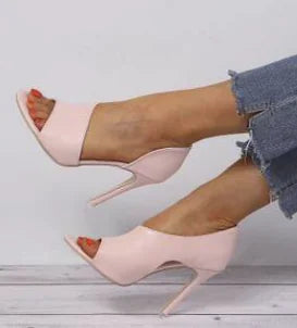 Chaussures à talons ouvertes pour femmes
